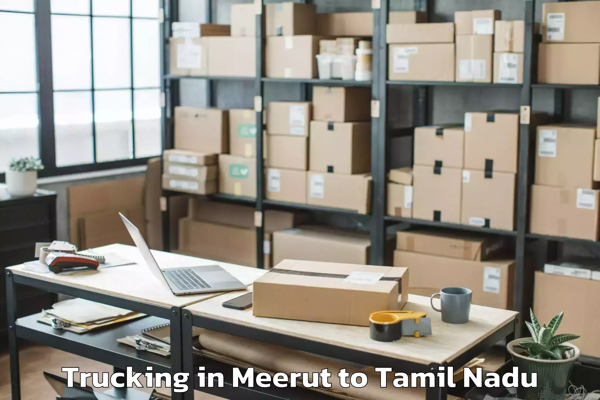 Easy Meerut to Tirupathur Trucking Booking